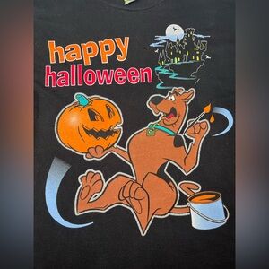Vintage Happy Halloween Scooby-Doo Cartoon Network 2001 Y2K Shirt XL